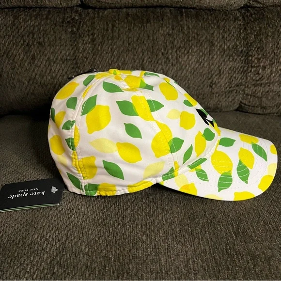 Kate Spade Lemon Toss Baseball Hat NEW - Picture 3 of 7